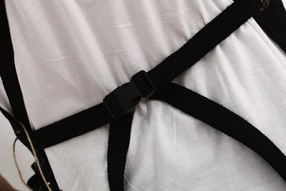 Heavy Duty Canvas Work Apron, Tool Pockets, Back Straps Adjustable（black） - Image 7