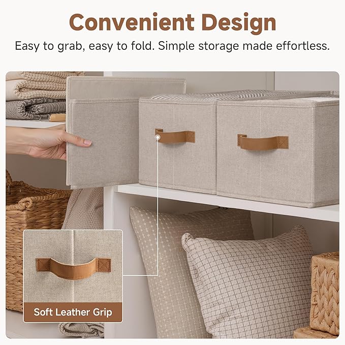 StorageWorks Shelf Baskets for Organization, Linen Closet Organizers and - Image 3
