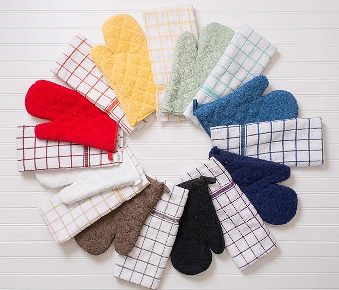 DII Basic Terry Collection Quilted 100% Cotton, Barn Red, 3 Piece - Image 10