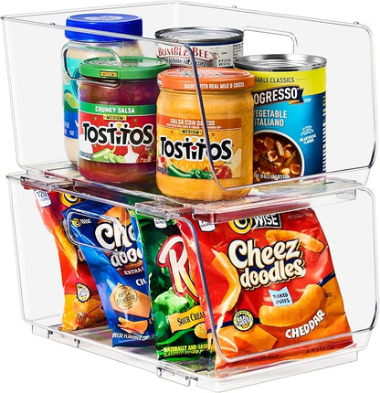 Sorbus Stackable Storage Bins Open Front - Image 7