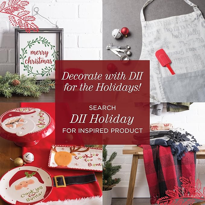 DII 100% Cotton Solid Chambray Kitchen Set, Potholders, 2 Piece - Image 9