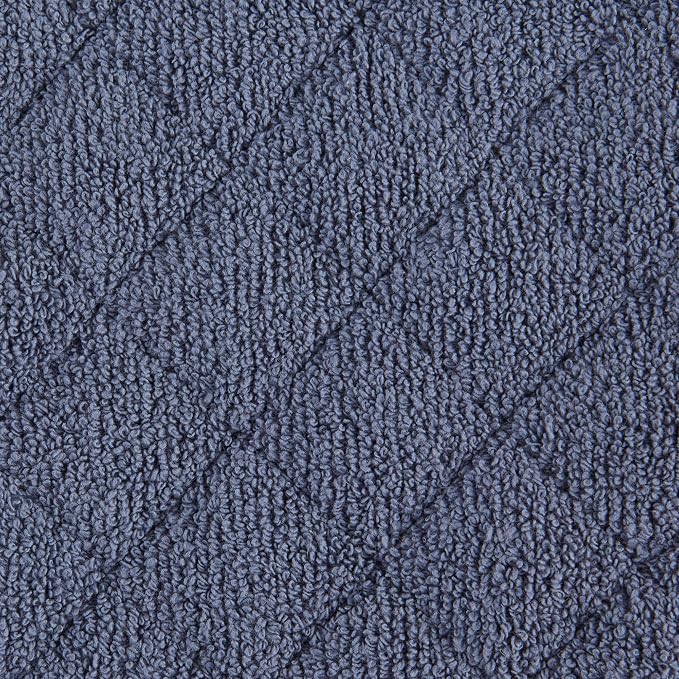 DII Basic Terry Collection Quilted 100% Cotton, Stonewash Blue, 3 Piece - Image 3